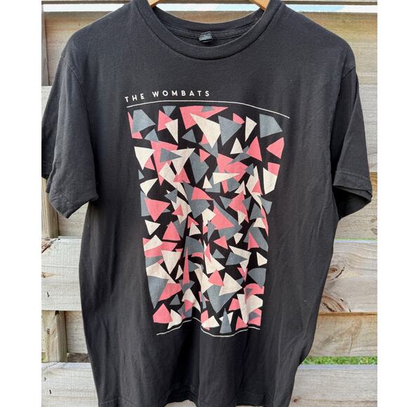 The Wombats Triangles Indie Rock Band black T-shirt Size Large - Picture 4 of 5